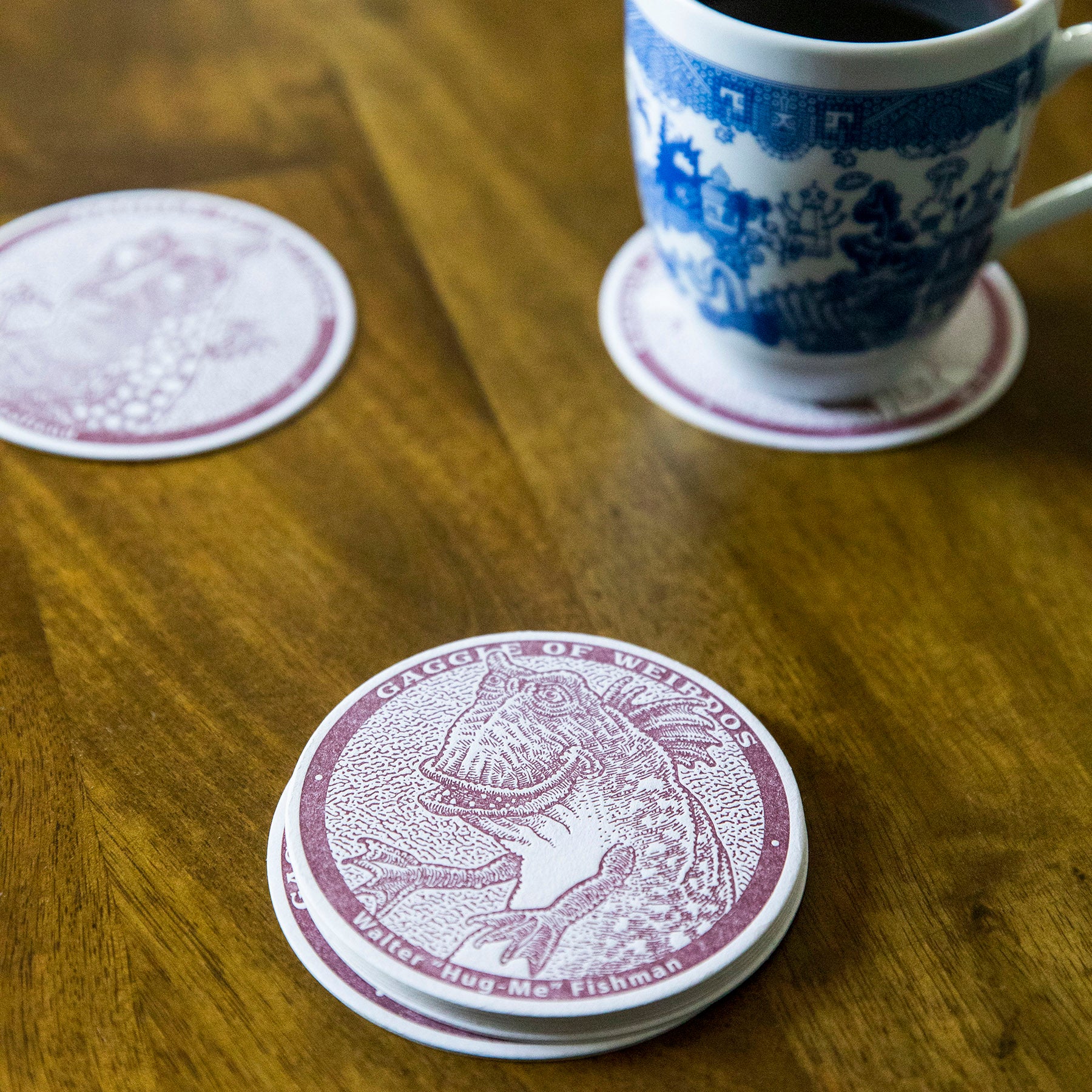 Gaggle of Weirdos Set of 8 Coasters: Free Gift with Purchase