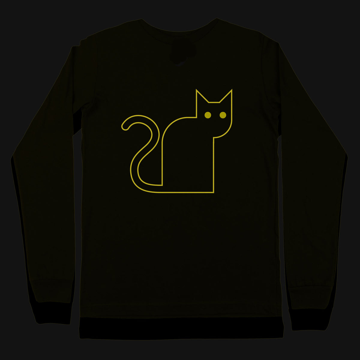 Glow Cat Long-Sleeve Unisex T-Shirt