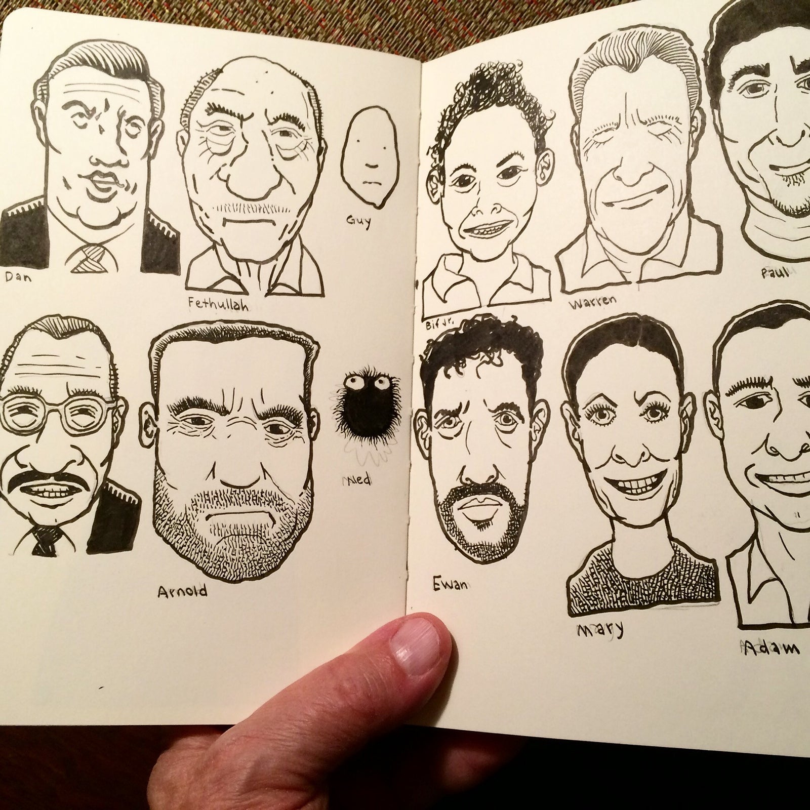 Where the jigsaw-puzzle faces came from