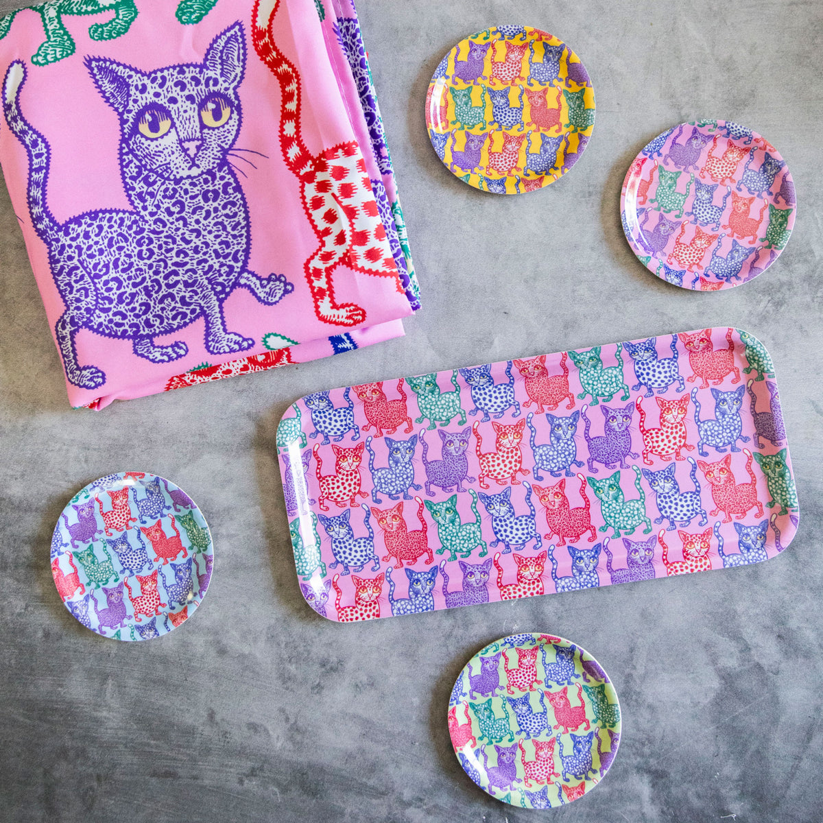 Pink Cat Attack Bathroom Bundle