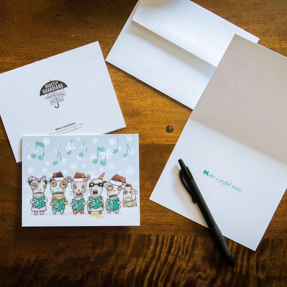 Ghastly Guardians Joyful Noise Notecards (20-Pack)