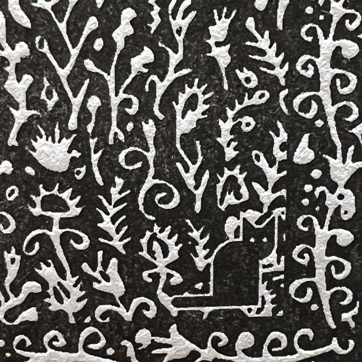 Early Unicorn Letterpress Print