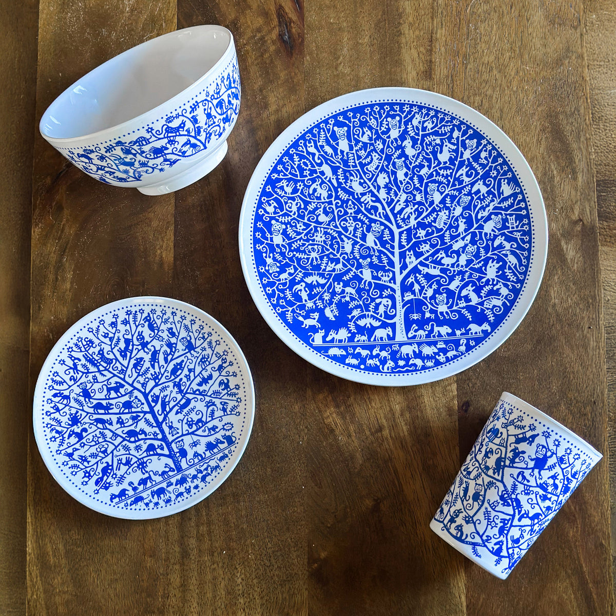 Critters Melamine 9-inch Plate (4-Pack)