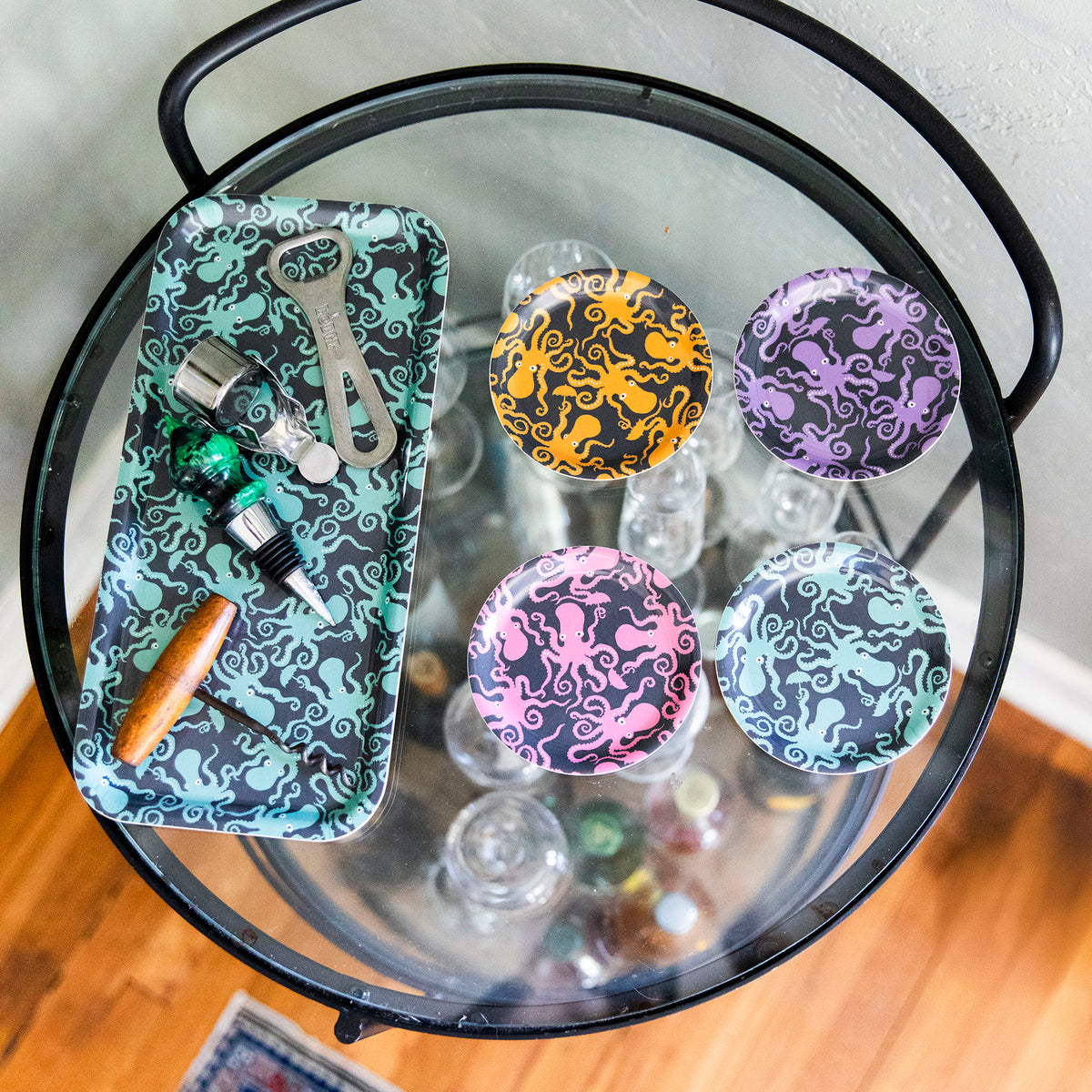 Stay Dry Octopi Coasters (Set of 4)