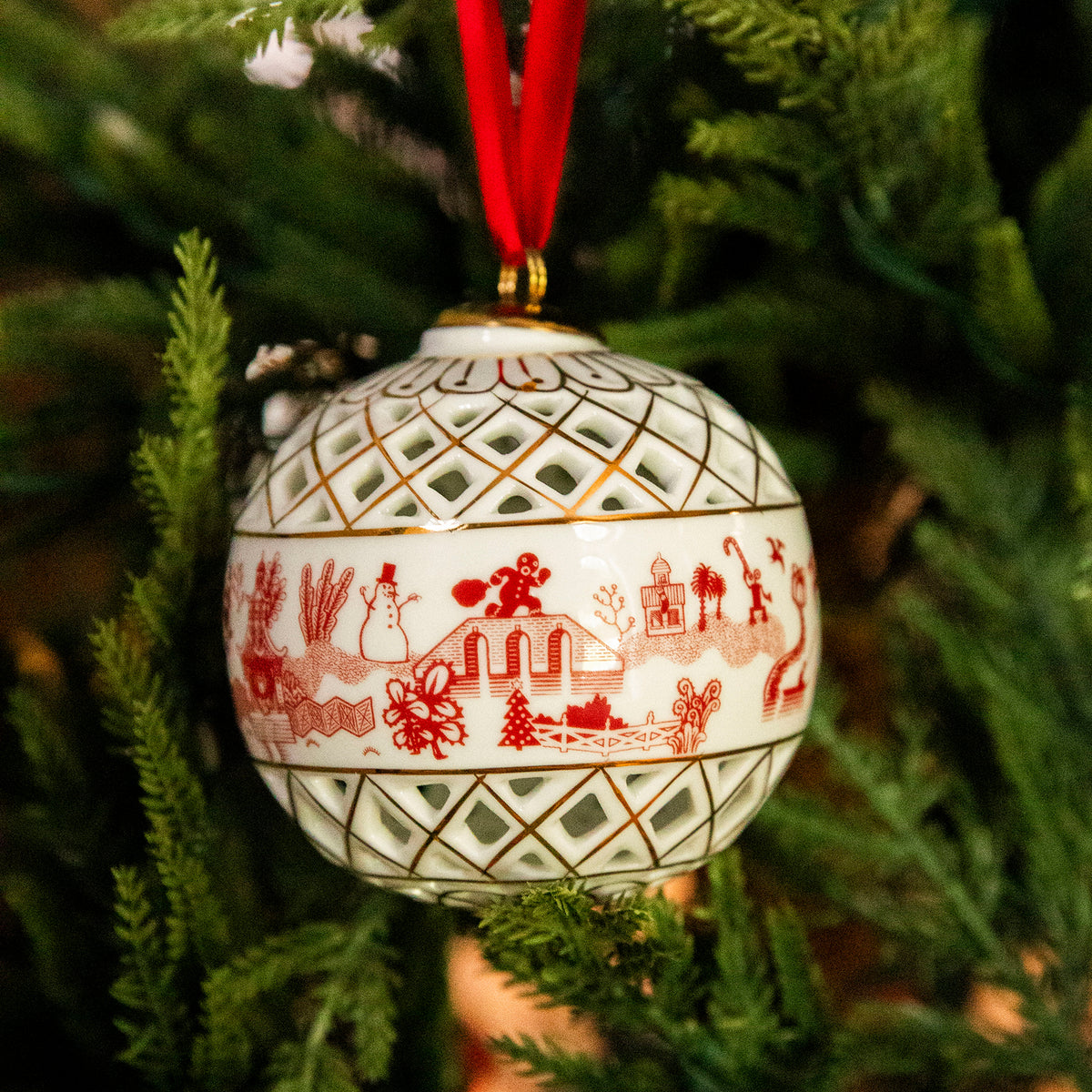 Things Could Be Worse Porcelain Ball Ornaments