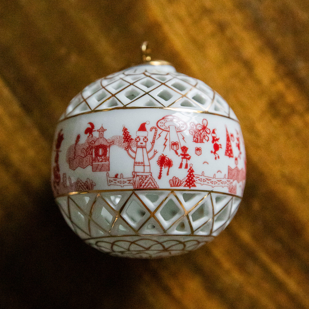 Things Could Be Worse Porcelain Ball Ornaments