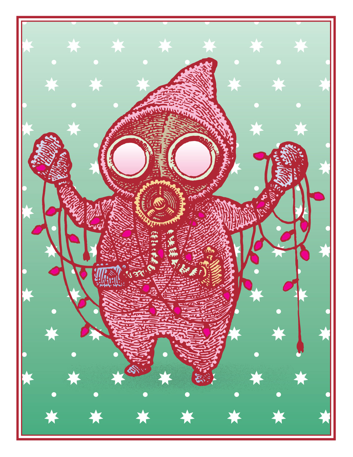 Infectious Holiday Spirit Greeting Cards (20-Pack)