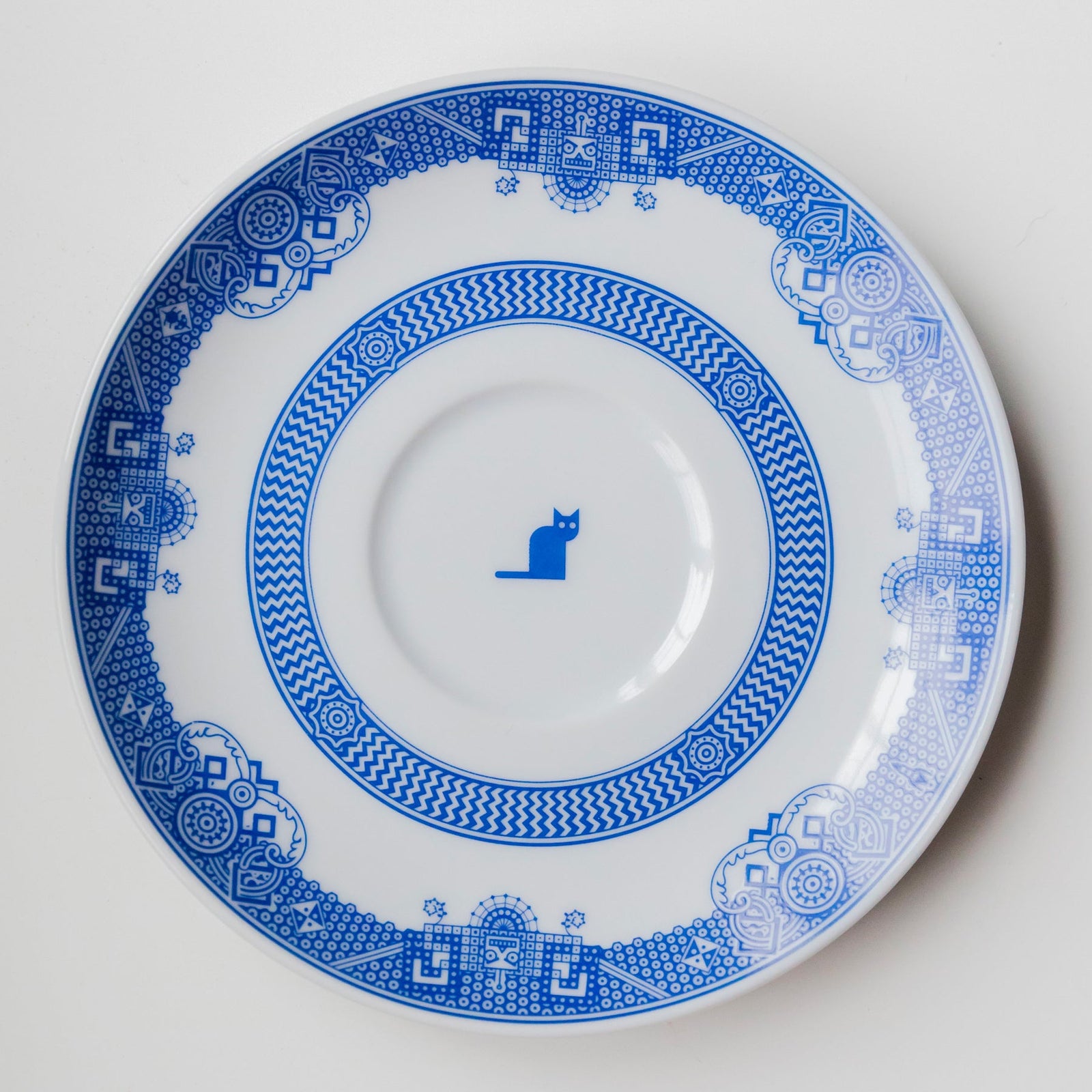 Blue Willow Calamityware Vigilant-Dragons Cookie Jar Porcelain Chinaware