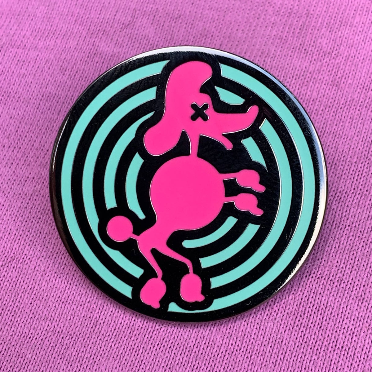 Zombie Poodle Pin