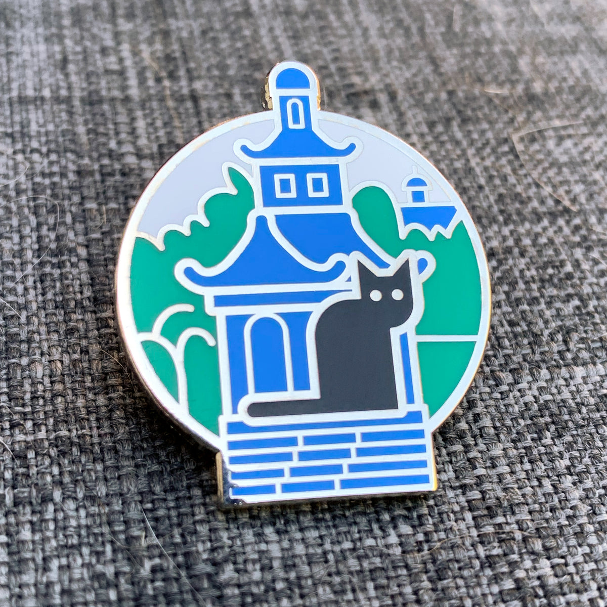 Pagoda Cat Pin