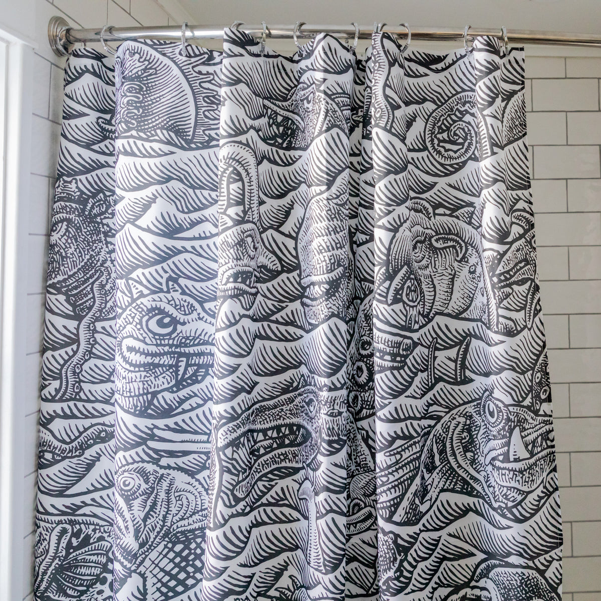 Sea Monster Shower Curtain