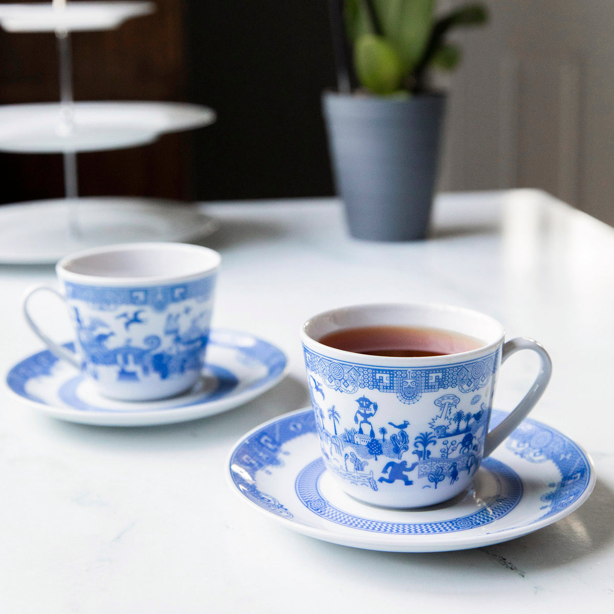 Things Could Be Worse Teacups and Saucers (2-pack)